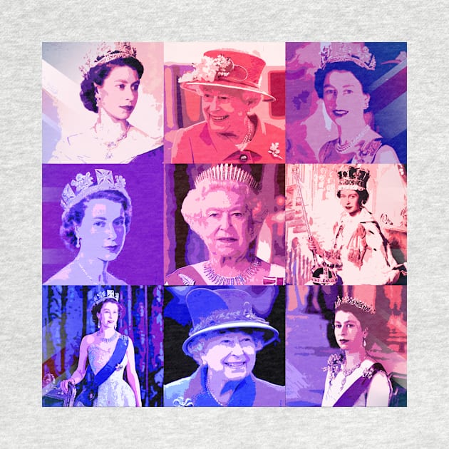 Queen Elizabeth Warhol by Graph'Contact